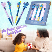 1 x RAW Customer Returns Disney Cute Pens - Set of 4 Kawaii Stitch Pens - RRP €12.99