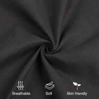 8 x Brand New Qidordour 80x80cm Pillowcase Set of 2 100 Polyester Envelope Design Pillowcase Soft Pillowcase Black Pillowcase Only - RRP €163.2