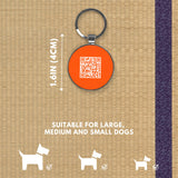 1 x Brand New DISONTAG QR Code Dog Tag ID 41 Dog Breeds Personalized Social Online Page-Free Online Pet Profile-Modifiable-Privacy Control-No APP Required - RRP €16.8