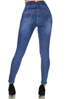 1 x RAW Customer Returns Elara Women s Jeans Stretch Skinny High Waist Chunkyrayan EL60D2 Blue-54 7XL  - RRP €32.95