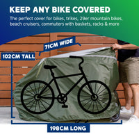 1 x Brand New YardStash bicycle garage for 1 bicycle - waterproof bicycle cover to protect against wind and weather - tear-resistant bicycle protective cover with reflectors - RRP €41.99