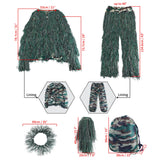 1 x RAW Customer Returns Goetland 5-piece 3D Ghillie Camouflage Suit Ghillie Suit Hunting Clothing Men s Set Forest Desert Camouflage Suit Military Ghillie Suit Women s Hunting Pants Set - RRP €45.37