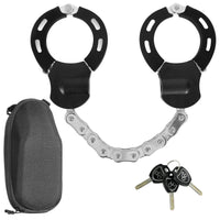 1 x RAW Customer Returns PEESHON E Scooter Lock, Lock for E-Scooters and Handcuff Lock with Key, Bicycle Lock with Handlebar Bag, for Electric Scooters, Bicycles, Scooters and Motorcycles - RRP €47.99