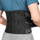 1 x RAW Customer Returns FREETOO Lumbar Support Lumbar Support 4 Springs Double Adjustable Straps for Men and Women - RRP €26.4