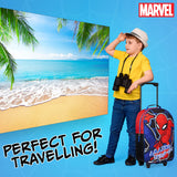 1 x RAW Customer Returns Marvel children s suitcase for girls and boys - Spiderman trolley hand luggage, foldable travel suitcase for children, Avengers cabin bag for holidays, official fan articles - 47 x 30 x 17 cm multi-coloured Spiderman  - RRP €27.99