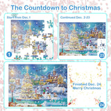 1 x RAW Customer Returns Advent Calendar 2023 Puzzle, 24 Boxes 1008 Piece Countdown to Christmas Puzzle, Advent Calendar Puzzle for Adults and Kids, Christmas Calendar Jigsaw Puzzle Gift - RRP €27.76