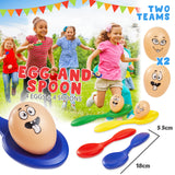 1 x RAW Customer Returns Outdoor games for children, set for birthday, party, fair, sports, day, eggs, running, in bag, children, hoops and cones, animation, birthday, children, outdoor, garden 4-in-1 set  - RRP €35.99