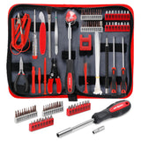 1 x RAW Customer Returns Hi-Spec 56pc Precision Tool Kit for Computers, Cell Phones and Laptops with Ratchet Screwdriver, Pozidriv Bits, Precision Triangle, Pentahole and Hex Precision Bits - RRP €25.2