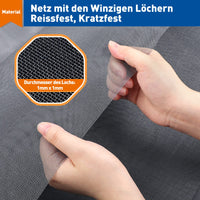 1 x RAW Customer Returns MAGZO fly screen window 150 x 500 cm, insect screen made of polyester fly net fly screen scratch-resistant, black - RRP €25.8