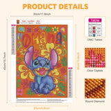 1 x Brand New RICUVED Stitch Diamond Painting Pictures, 5D Stitch Diamond Painting Pictures Children Anime Diamond Painting Pictures Set Full Drill Diamond Painting Cross Embroidery Painting for Home Decor 30x40cm - RRP €20.4