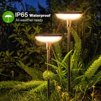 1 x RAW Customer Returns GEARLITE Solar Lights for Outdoor Garden 6 Pack, Warm White Solar Lights for Outdoor with 1000 mAh Battery, 40 Lumen Extra Bright Garden Decoration with IP65 Waterproof for Outdoor Patio Lawn Outdoor - RRP €44.99