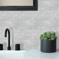 1 x RAW Customer Returns DEWOO 20 pieces wall tiles wall panels metro tiles kitchen back wall wall panel self-adhesive adhesive tiles grey kitchen bathroom, 34 x 29 cm  - RRP €66.88