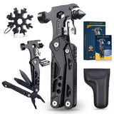 1 x RAW Customer Returns WayinTop Tool Gifts for Men, 37 in 1 Pocket Tool Multi-Tool Hammer with Snowflake Multitool Kit, Multifunctional Tools Mini Claw Hammer for Camping Emergency and Outdoor Survival - RRP €24.99