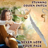 1 x RAW Customer Returns Harry Potter Bookmark - The Golden Snitch Metal Bookmark in a Classy Gift Box - Gift for Bookworms - RRP €17.7