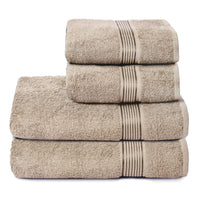 1 x RAW Customer Returns GLAMBURG Ultra Soft 4 Pack Towel Set, Cotton, Includes 2 Oversized Bath Towels 70 x 140 cm, 2 Hand Towels 50 x 90 cm, for Everyday Use, Compact and Lightweight Tanning - RRP €23.78