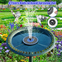 1 x RAW Customer Returns SZMP 3.5W Solar Fountain, 2024 New Outdoor Garden Fountain with 8 Nozzles and 4 Attachments, Solar Fountain Solar Water Pump for Bird Bath, Aquarium, Pond or Garden Decoration - RRP €18.53