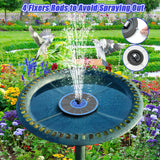 1 x RAW Customer Returns SZMP 2024 NEW Solar fountain for outdoors 100 glass, 3.5W solar pond pump with 8 DIY effects solar water pump solar floating fountain pump for garden, bird bath, pond, fish tank - RRP €18.83