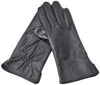 1 x Brand New YISEVEN Women s Winter Gloves Genuine Leather Leather Gloves Lined Flat Design Gifts Black Medium 7.0  - RRP €37.99