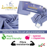 1 x RAW Customer Returns Generic LUSTROLUX MADE IN ITALY glass cloth 3pcs - Large sized streak-free glass cloth 40x50 - Choose our lavender colored glass cloth, perfect as a microfibre glass cloth - RRP €22.43