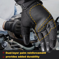 1 x RAW Customer Returns WTACTFUL Motorcycle Gloves Men Women, Touchscreen Motorcycle Gloves Men for Motorcycle Racing, Tactical, Airsoft, Mountain Bike Cycling, Motorbike Riding Motocross Cycling Gloves Black M - RRP €23.99