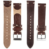 1 x RAW Customer Returns 20mm Leather Watch Straps for Men, Thin Soft Horween Leather Watch Strap with Quick Release Vintage Watch Wrap - RRP €27.22