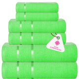 1 x RAW Customer Returns Casa Copenhagen Eternal 6-piece towel set, lime green, 500 g m , 2 bath towels, 2 hand towels, 2 washcloths made of soft Egyptian cotton for bathroom, kitchen and shower - RRP €39.99