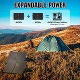 1 x RAW Customer Returns ECO-WORTHY 100W Solar Panel Foldable Portable Monocrystalline with Adjustable Stand, PV Cable 9.84ft , 4 DC Adapters for Most Power Station, Motorhome, Caravan, Outdoor Camping - RRP €117.74