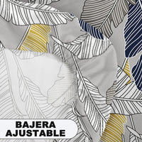 1 x RAW Customer Returns HOMEYA - 4-Piece Bed 135 Duvet Covers - Polyester Duvet Covers 210x220cm with 2 Pillowcases 45x70 and Adjustable Bottom 135x190x20, Modern Printed Polyester Pattern - RRP €27.76