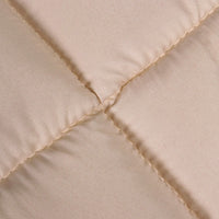 1 x RAW Customer Returns Utopia Bedding Quilted Duvet 135x200 cm, Duvet Bed 80, Nordic Filling 200 gr m in 100 Microfiber Beige  - RRP €22.68