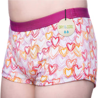 1 x RAW Customer Returns DRY COOL daytime incontinence briefs for girls Underwear Washable Absorbent pad Hearts 146-152 cm 11-12 years  - RRP €26.17