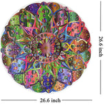 1 x Brand New OMEDICH Puzzle 1000 pieces, Circle of Colors - Colorful Diamonds, Mandala Round Puzzle for adults and children from 14 years - RRP €12.1