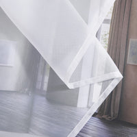 1 x RAW Customer Returns PONY DANCE Voile Curtains Transparent Curtains 2-Set H 220 x W 140 cm Curtain White Transparent Stores Curtains with Eyelets Sheer Curtains for Living Room Decoration - RRP €22.95