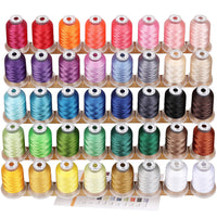 1 x RAW Customer Returns New brothread 40 Brother Colors Polyester Machine Embroidery Thread 500M 550Y for Brother Babylock Janome Singer Kenmore Embroidery Machine - RRP €31.76