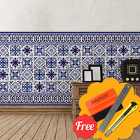 1 x RAW Customer Returns WALPLUS 25 pieces 20 x 20 cm Granada Mix wall tiles stickers kitchen back wall self-adhesive tiles kitchen bathroom decoration tile foil tile decals self-adhesive tile foil wall - RRP €17.05