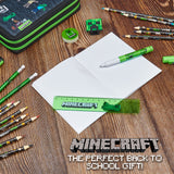 1 x RAW Customer Returns Minecraft Pencil Case for Kids Boys Pencil Case 2 Compartments School Supplies - RRP €25.99