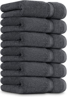 1 x RAW Customer Returns Utopia Towels - Cotton towel set - 100 cotton ultra soft and highly absorbent, 41x71 cm - pack of 6 grey  - RRP €23.5