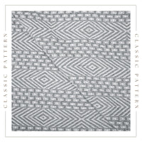 1 x RAW Customer Returns Wild Dove Grey Woven Rustic Throw Blanket Country Style Cotton Luxurious Quality Throw for Sofa Couch Bed Perfect for Indoor and Outdoor Use 50 x 60  - RRP €18.73