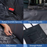 1 x RAW Customer Returns Dog blanket for the back seat of a car, waterproof protective blanket for the back seat of a dog with side protection and viewing window, scratch-resistant car blanket for the back seat of SUVs, cars and vans - RRP €28.26