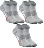 1 x Brand New Rainbow Socks - Women Men Colorful Short Sports Socks 3 Pairs - Gray - Size 39-41 - RRP €22.8