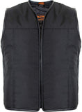 1 x RAW Customer Returns MDM men s textile biker vest in black windproof and water-repellent XL  - RRP €59.9