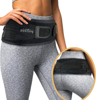 1 x RAW Customer Returns Vriksasana Unisex Sacroiliac Girdle Relieves Sciatica, Pelvic, Lower Back, Leg and Sacral Nerve Pain Caused by SI Joint Dysfunction L, Black  - RRP €28.99