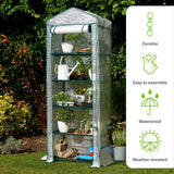 1 x RAW Customer Returns Bramble - Indoor and Outdoor Balcony Garden Greenhouse with 5 Shelves 10kg Max Weight Per Shelf , Steel Frame and Durable Reinforced PVC Cover - Easy to Assemble - 193x69x49cm - RRP €49.99