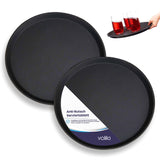 1 x RAW Customer Returns volila Round Food Serving Tray - Box of 2 Pieces 40 cm - Non-Slip Waiter Tray with Rubber Surface - Ideal for Bars, Restaurants, and Parties - RRP €36.99