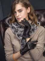 1 x RAW Customer Returns YISEVEN Women s Touchscreen Lambskin Leather Gloves with Lining Elegant Winter Leather Smartphone Sheepskin Winter Gloves Car Gloves Nappa Leather Finger Gloves Gifts, Black XXL 8.5  - RRP €39.99