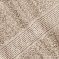 1 x RAW Customer Returns GLAMBURG Ultra Soft 6 Pack Cotton Towel Set Includes 2 Oversized Bath Towels 70 x 140cm, 2 Hand Towels 40 x 60cm and 2 Wash Bed Towels 30 x 30cm, Tan - RRP €24.98