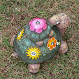 1 x RAW Customer Returns TERESA S COLLECTIONS Garden Decoration for Outdoors Turtles Mother and Baby Garden Figures Waterproof Solar Garden Lighting Garden Decoration Made of Synthetic Resin 17cm Balcony Yard Mother Daughter Gift - RRP €29.99