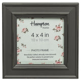 2 x RAW Customer Returns Hampton Frames picture frame Paloma square, wood, grey, 4x4 10x10cm  - RRP €26.2