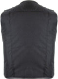 1 x RAW Customer Returns MDM textile biker vest windproof and water-repellent , black, men size 2XL  - RRP €59.9