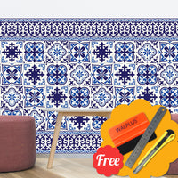 1 x RAW Customer Returns WALPLUS 25 pieces 20 x 20 cm Granada Mix wall tiles stickers kitchen back wall self-adhesive tiles kitchen bathroom decoration tile foil tile decals self-adhesive tile foil wall - RRP €17.05