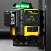 1 x RAW Customer Returns KAIWEETS KT360A 3D Green Laser Level, 3X360 Self-Leveling Laser Level, 30m Laser Level, Up to 60m in Pulsed Mode, 20-Hour Rechargeable Battery, IP54, Magnetic Base, Briefcase - RRP €192.29